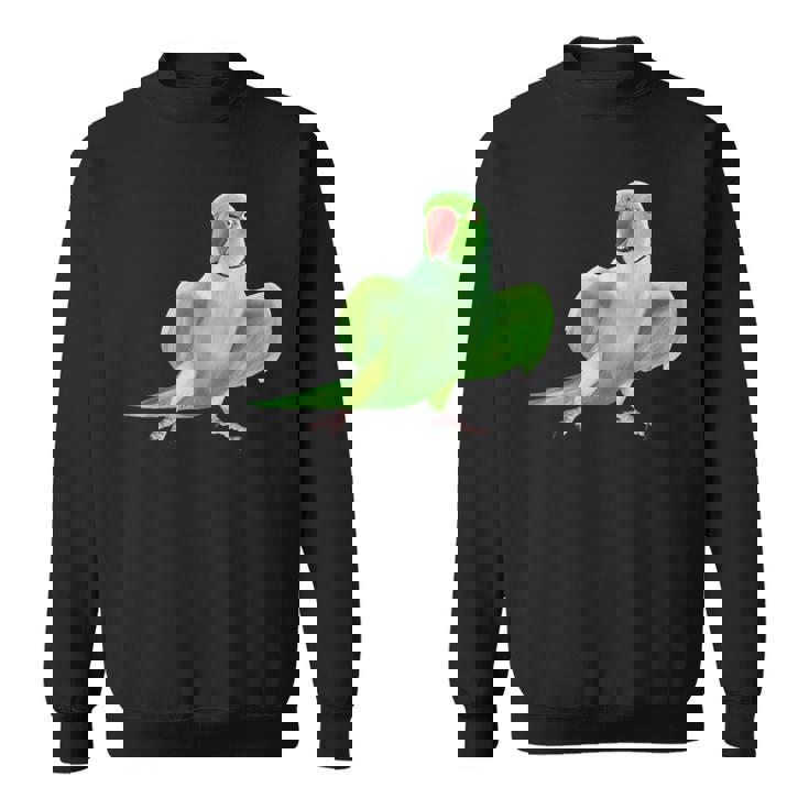 インドのワカケホンセイオウムの鳥 スウェットシャツ