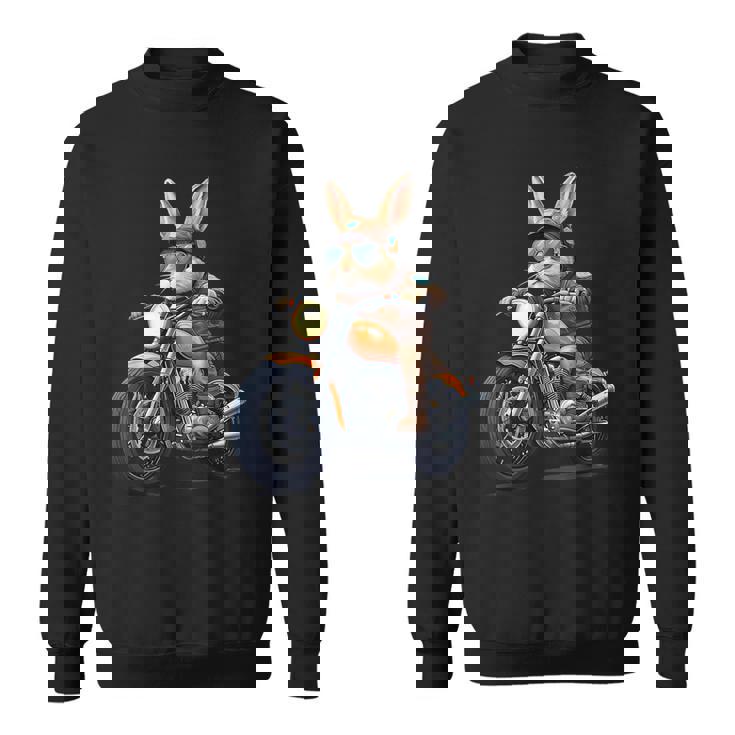 イースターデー バイク バニー ウサギ ヴィンテージ オートバイ 男の子 スウェットシャツ