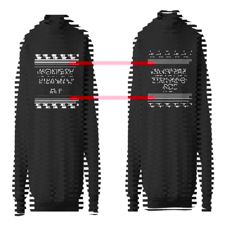 ウィスコンシン州退役軍人への感謝の気持ち スウェットシャツ