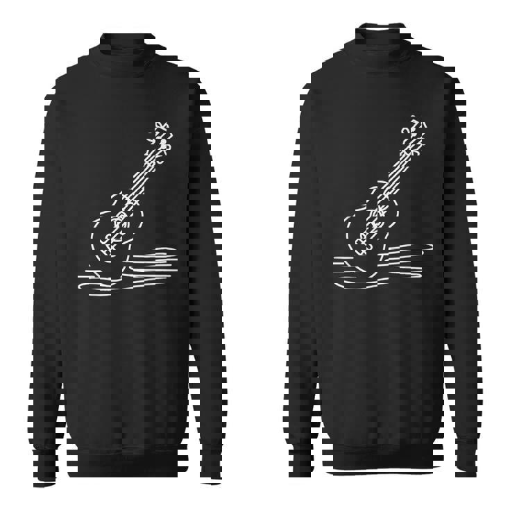 ウクレレ ラインアート ミュージシャン向け ウクレレ スウェットシャツ