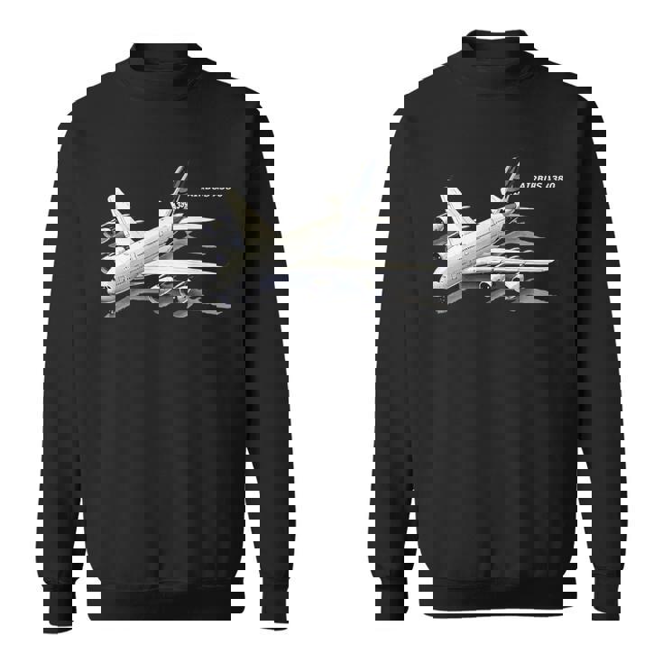 エアバスa380ターボジェット飛行機旅客機航空パイロットギフト スウェットシャツ