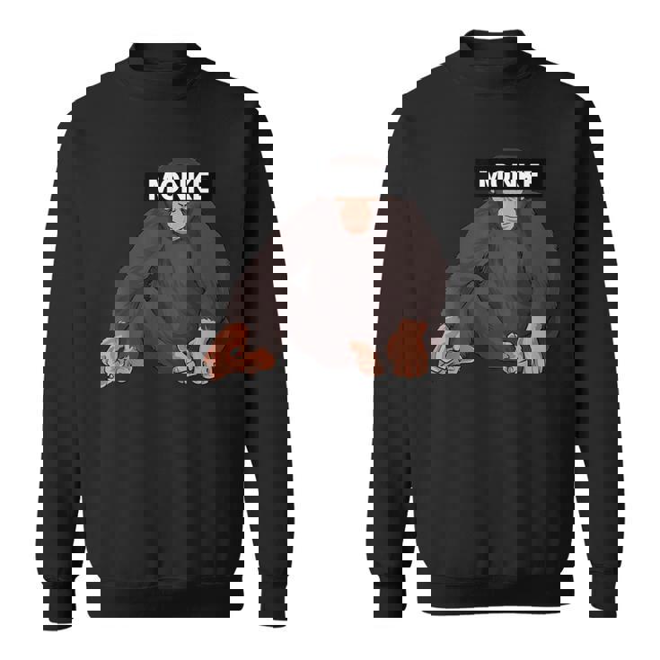 エステティック・モンク・ミーム・ファニー・モンキー・ラバー スウェットシャツ