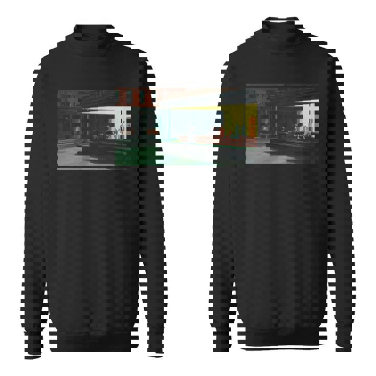 エドワードホッパーのナイトホークス 長袖tシャツ スウェットシャツ