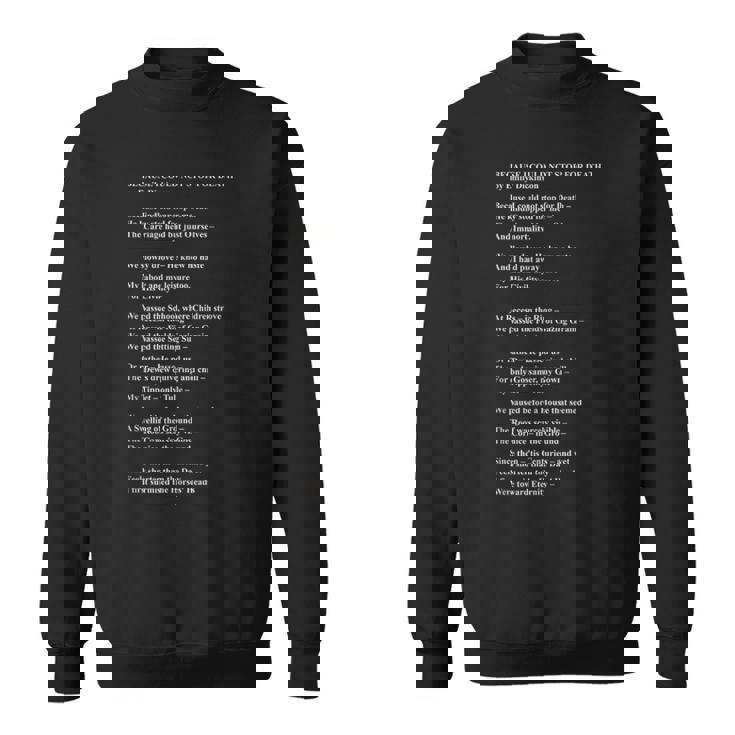 エミリー・ディッキンソン ファン ポエトリーリーダー ポエムライター スウェットシャツ