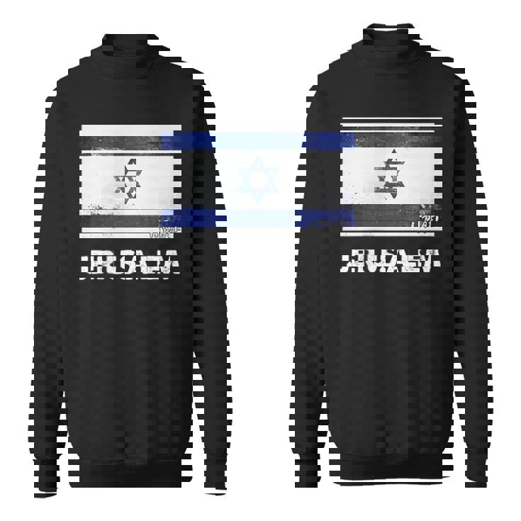 エルサレムイスラエル国旗シャツ スウェットシャツ
