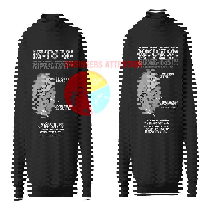 エンジニアの注目を集める方法 面白いエンジニア スウェットシャツ