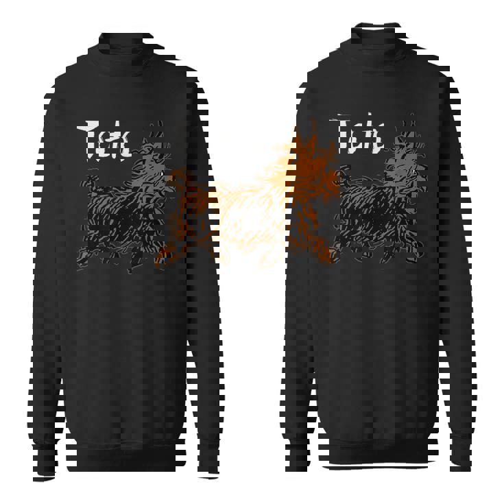 オズの魔法使いドッグシャツ アート-ドロシーの犬 Tototrutting スウェットシャツ