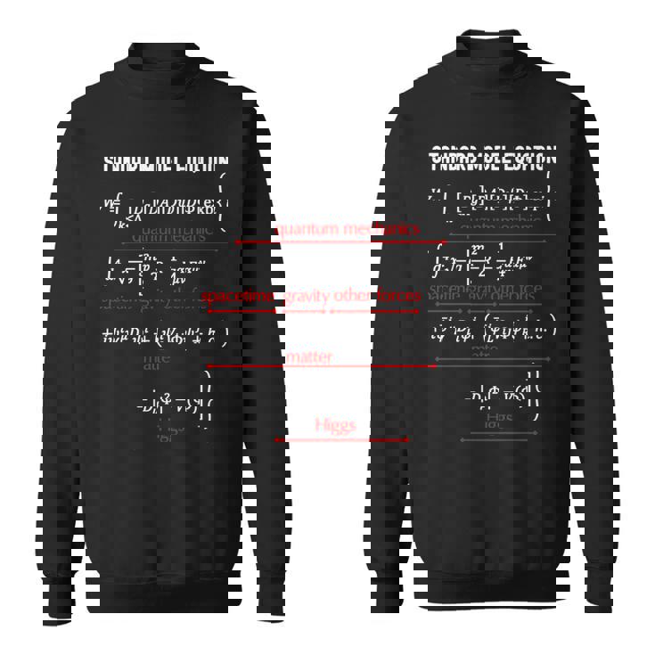 オタク標準模型方程式 物理学 数学科 先生 長袖tシャツ スウェットシャツ