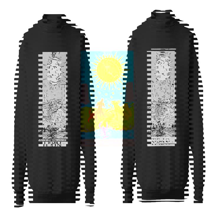 オリジナルのrider Waite Deckのムーンヴィンテージタロットカード。 長袖tシャツ スウェットシャツ