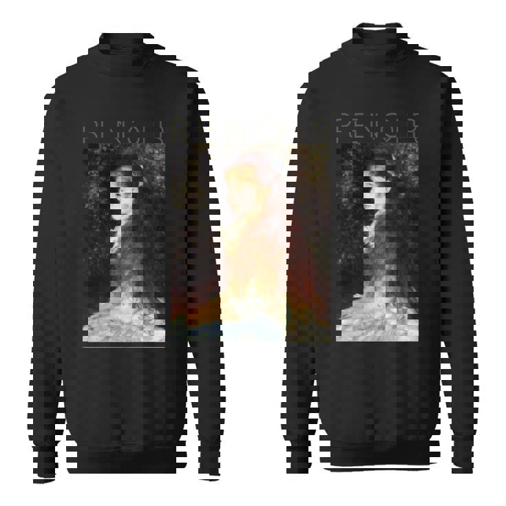 オーギュストルノワール-マドモアゼルダンヴェルの肖像 長袖tシャツ スウェットシャツ