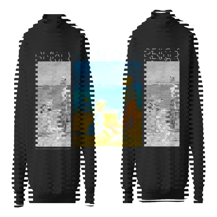 オーギュスト・ルノワール ビーチのフィギュア スウェットシャツ