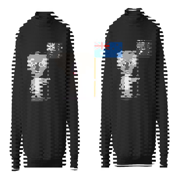 オーストラリアのコアラ オーストラリア国旗 スウェットシャツ