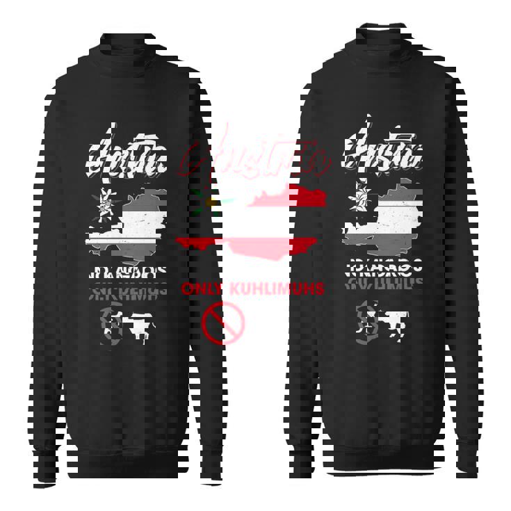 オーストリアのカンガルーなし オーストリアのカンガルーなし 長袖tシャツ スウェットシャツ