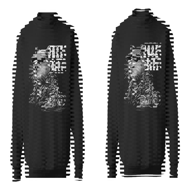 オートバイ げっ歯類 ロック メンズ カピバラ スウェットシャツ