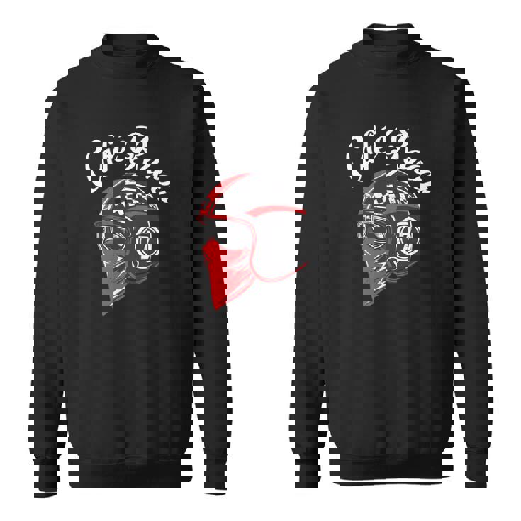 オートバイ カフェレーサー モータースポーツギフト 長袖tシャツ スウェットシャツ