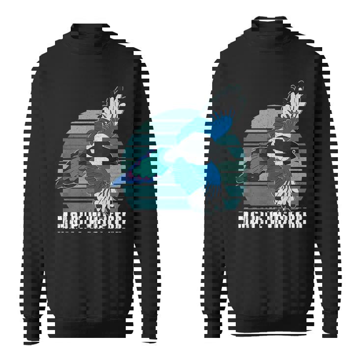 カササギ 鳥 動物 翼 バードウォッチング バーダー アウトドア 野鳥観察 スウェットシャツ