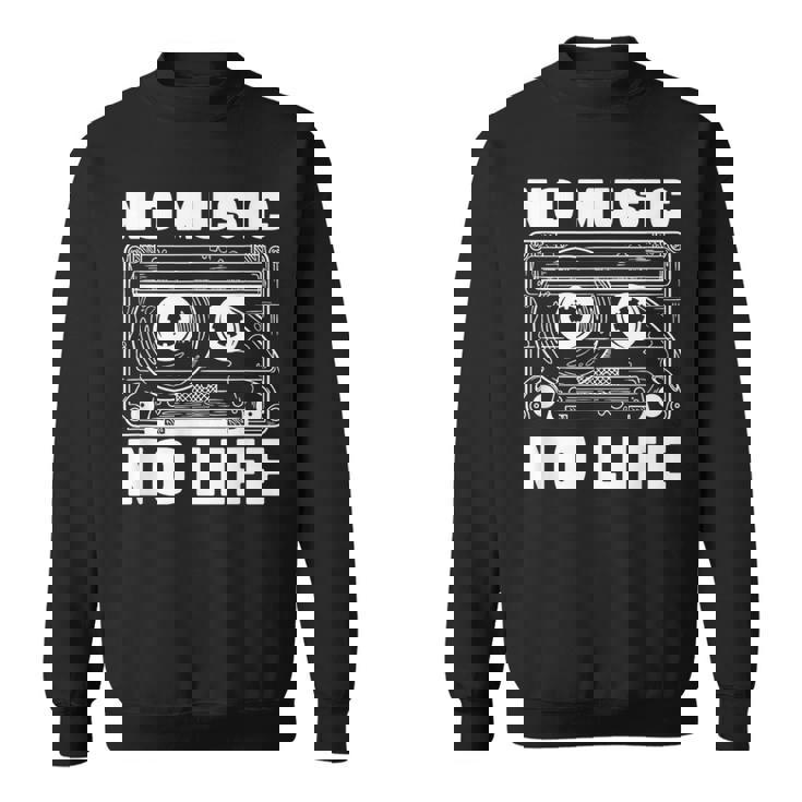 カセット No Music No Life Music Lover スウェットシャツ