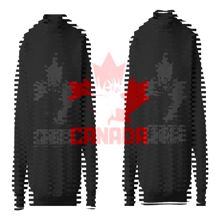 カナダヘラジカ メープルリーフ プライド ヴィンテージ カナダ国旗 スウェットシャツ