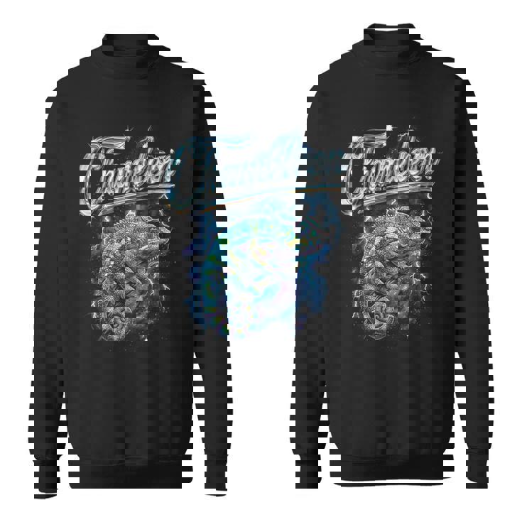 カメレオン ヴィンテージ 90年代 レトロ ファニー カメレオン 80年代 メンズ レディース スウェットシャツ