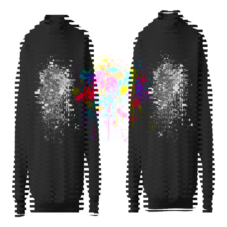 カラフルなペイントスプラッシュカラー。 スウェットシャツ
