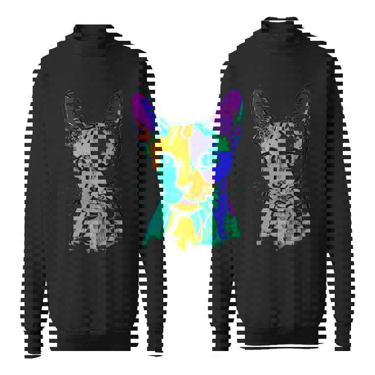 カラフルキャット スウェットシャツ