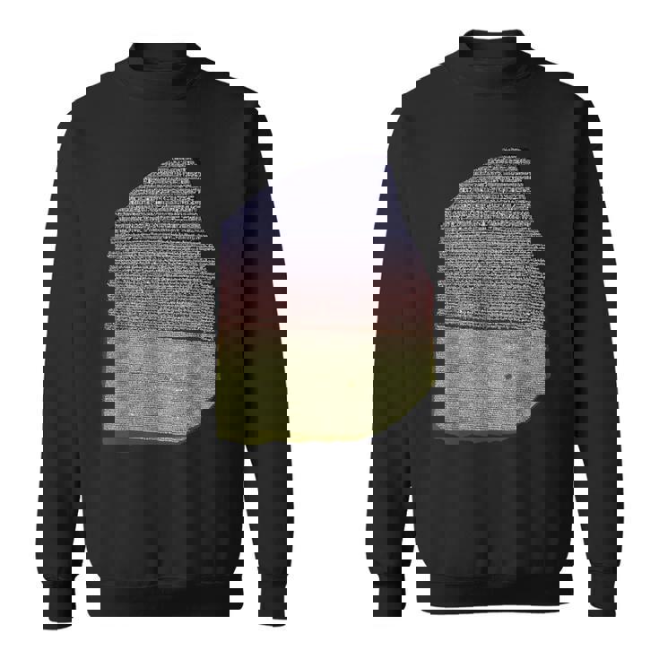 カラーロゼッタストーン 象形文字 ギリシャ デモティックス スウェットシャツ