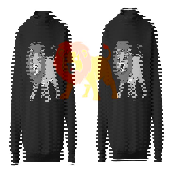 カワイイライオン 長袖tシャツ スウェットシャツ