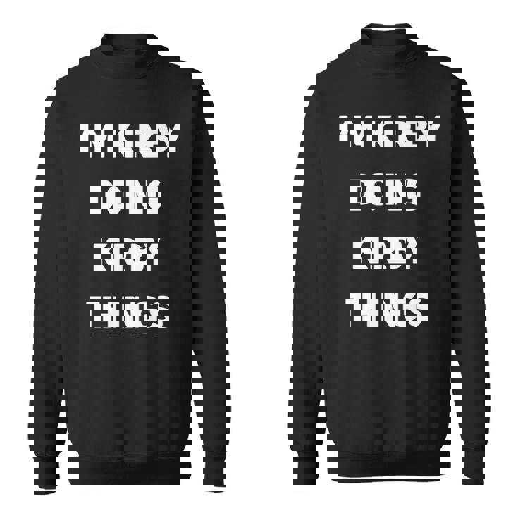 カービィのことをやってるカービィだよ 長袖tシャツ スウェットシャツ