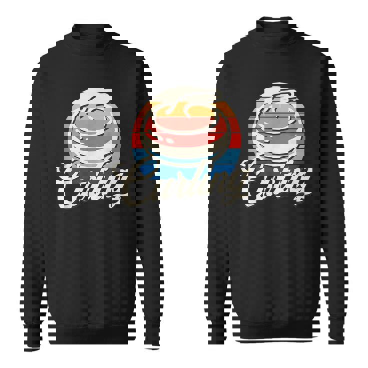 カーリング レトロ ヴィンテージ カーリングストーン スウェットシャツ