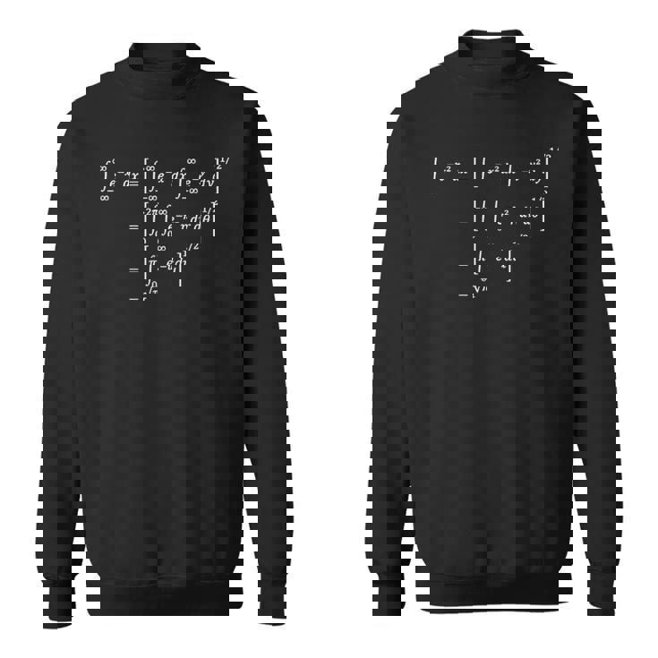ガウス積分計算、クール数学耐性 スウェットシャツ