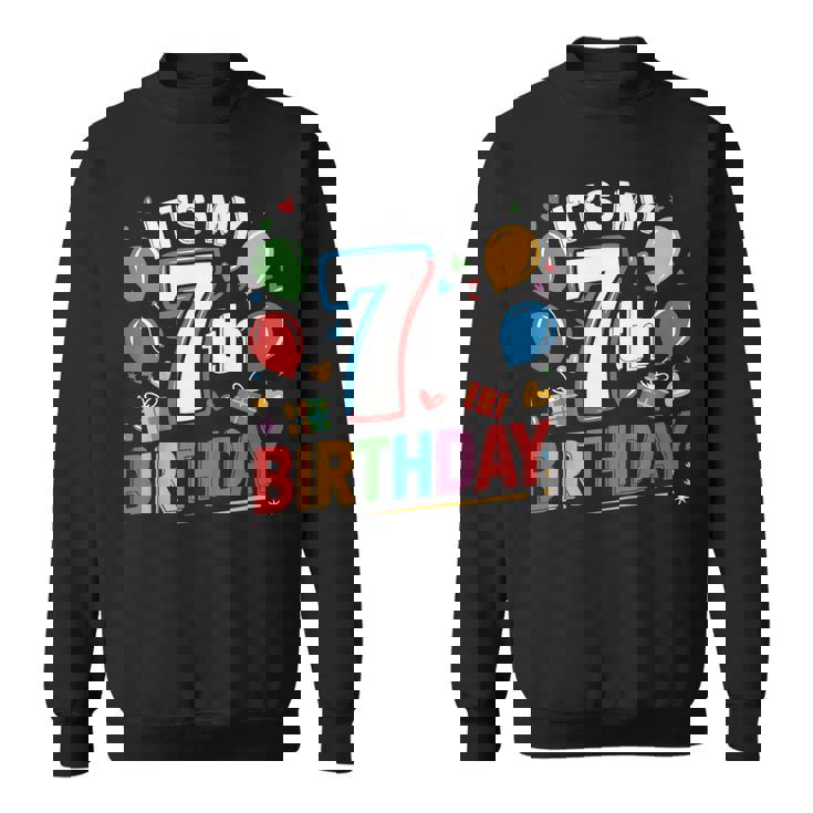 キッズ 7歳の誕生日シャツ男の子キッズ幼児7歳の誕生日男の子 スウェットシャツ