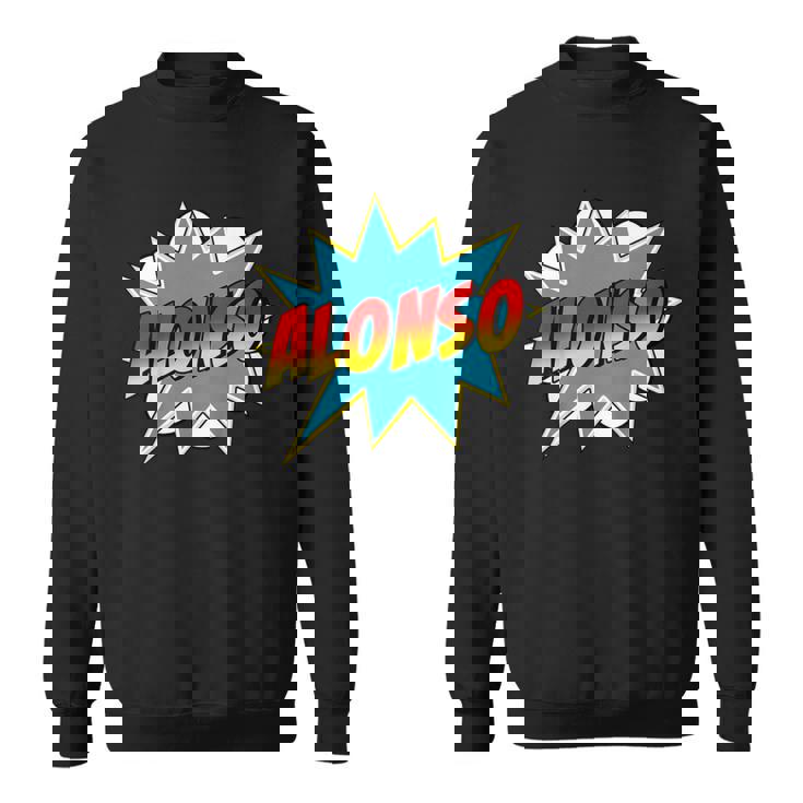 キッズ 男の子 アロンソ 名前 コミック 本 スーパーヒーロー スウェットシャツ