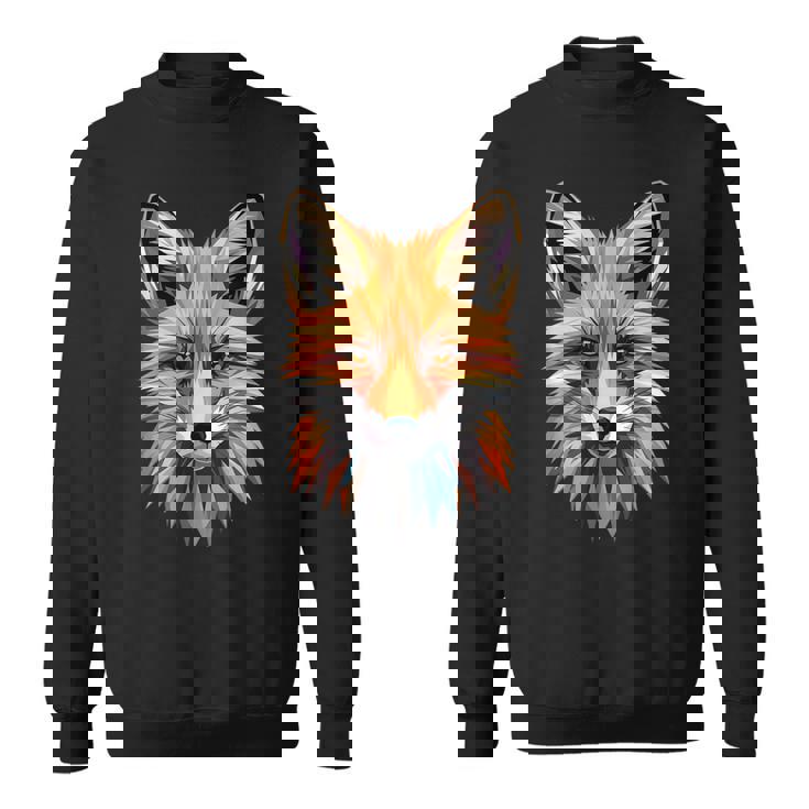 キツネのモチーフ キツネが大好き 赤いキツネ 小さなキツネが大好き スウェットシャツ