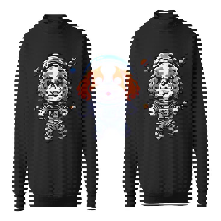 キャバリアキング チャールズ・スパニエル 宇宙飛行士 ファニードッグ 宇宙服 スウェットシャツ