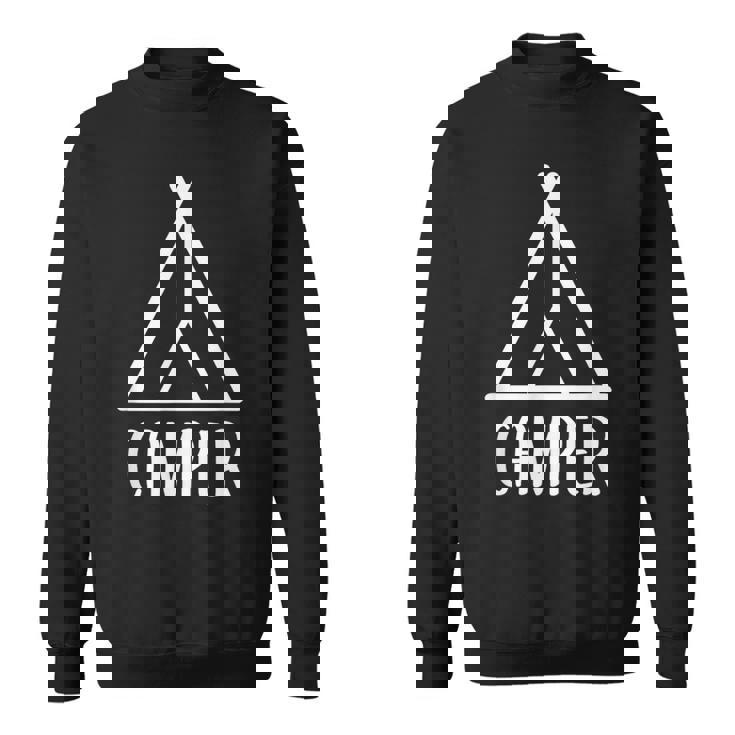 キャンパー キャンプ好き 山好き ハイキング好き 登山好き 海好き アウトドア好き キャンプ スウェットシャツ