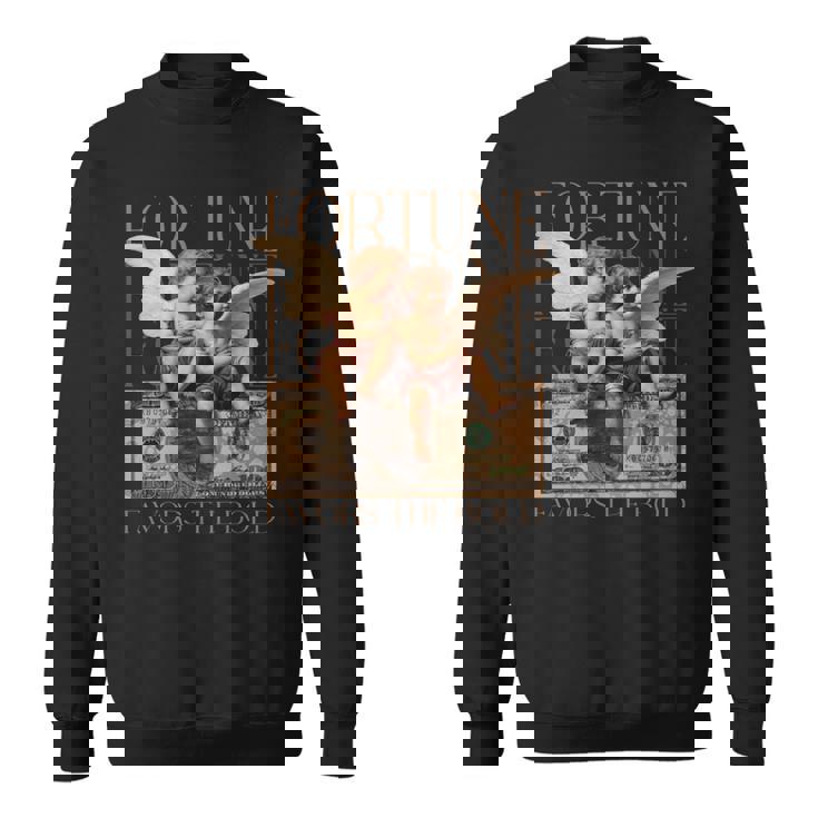 キューピッドとサイケ 2人の天使の赤ちゃん ドルフォーチュンアート 長袖tシャツ スウェットシャツ