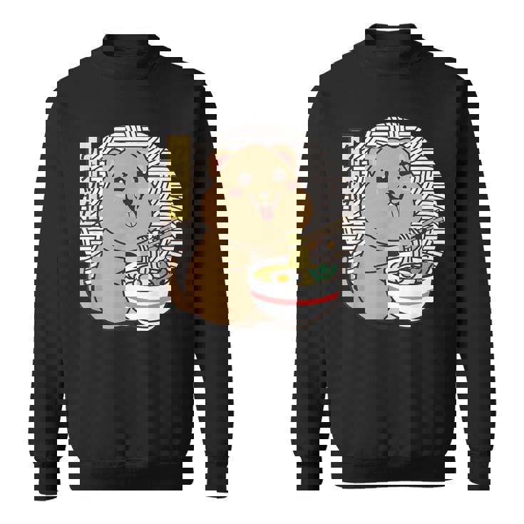 クオッカ、ラーメンを食べるクオッカ、クオッカカワイイ、クオッカ スウェットシャツ