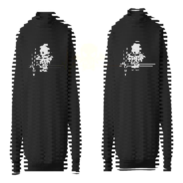 クトゥルフ ハートビート キュート コズミックホラー クトゥルフ 心電図 スウェットシャツ