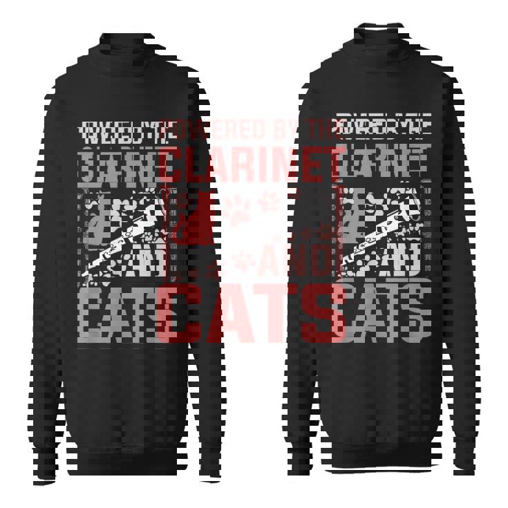 クラリネットとキャッツの面白いクラリネットプレーヤーがパワーアップ。 スウェットシャツ