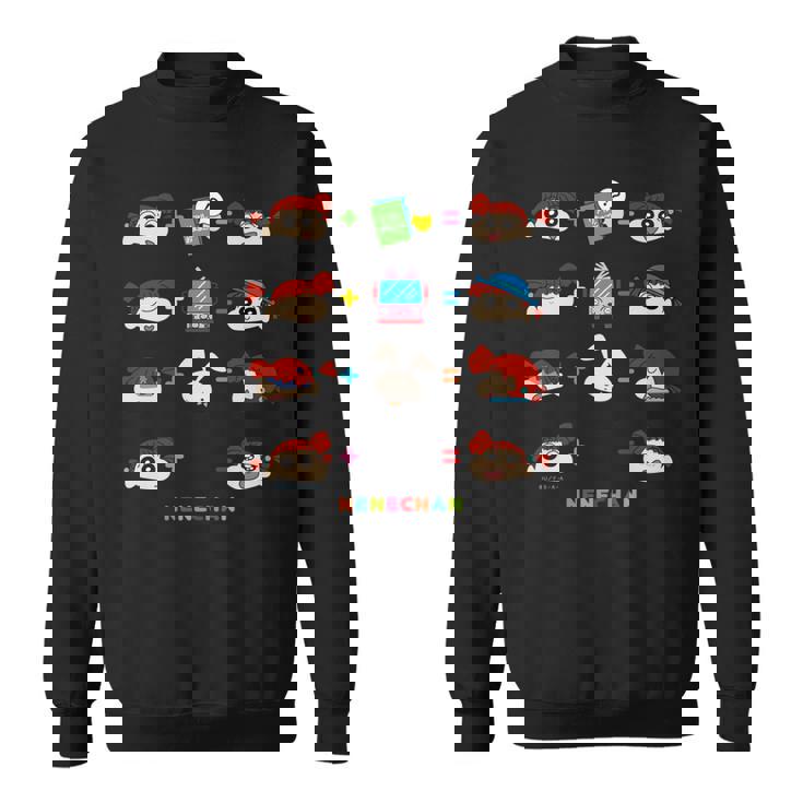 クレヨンしんちゃん 〇＋〇＝？ ネネちゃんver 長袖tシャツ スウェットシャツ