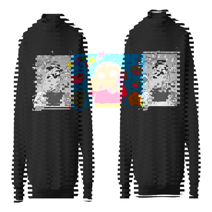 クレヨンしんちゃん 平成ごっこ しんちゃん 長袖tシャツ スウェットシャツ