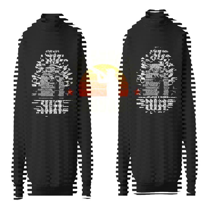 クレー射撃チーム トラップ ピジョン ショットガン からのプル クレー射撃 スウェットシャツ