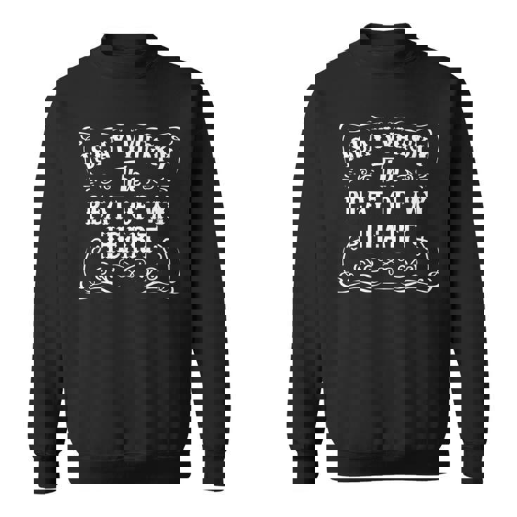 メンズ クールウイスキー飲む引用アイラ島ウイスキーピートオブマイハート スウェットシャツ