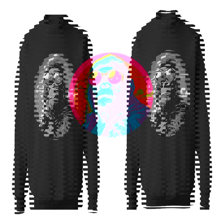 クールゴリラ サングラス付き サンセット ゴリラ スウェットシャツ