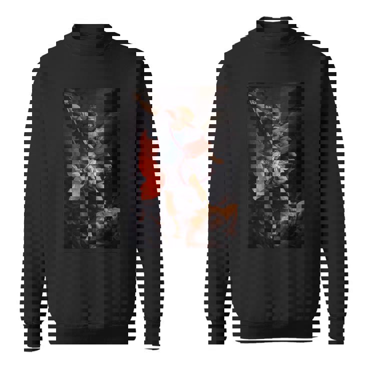 グイド・レーニによるサタンを倒した大天使ミカエル1635 スウェットシャツ