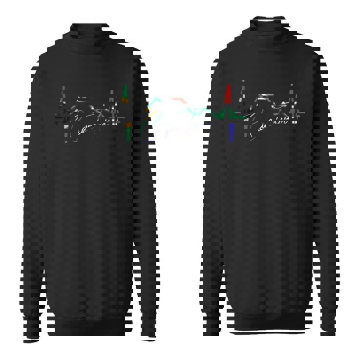 ケープタウン スカイライン ハートビート ケープタウン 南アフリカ テーブルマウンテンi Love Cape Town スウェットシャツ