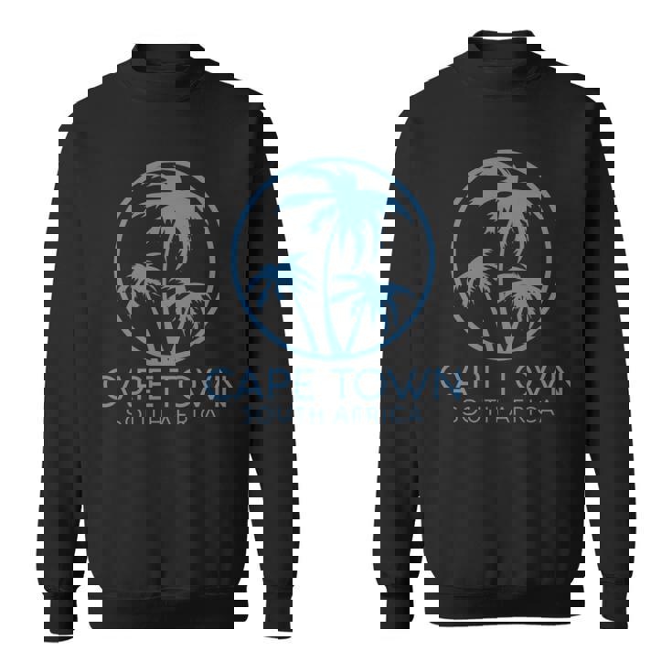 ケープタウン 南アフリカ ヨハネスブルグ アフリカの海岸 ヤシの木 長袖tシャツ スウェットシャツ