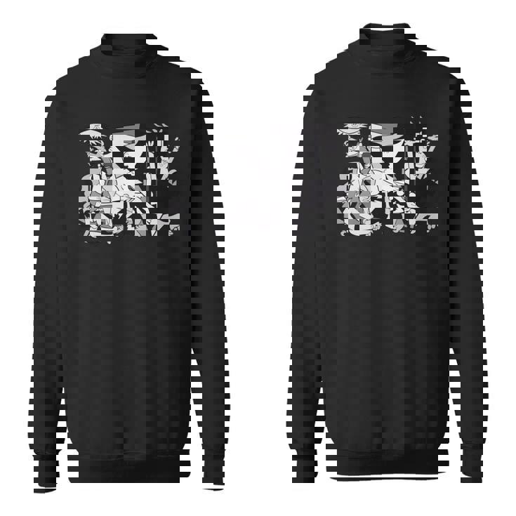 ゲルニカのアートワーク 長袖tシャツ スウェットシャツ