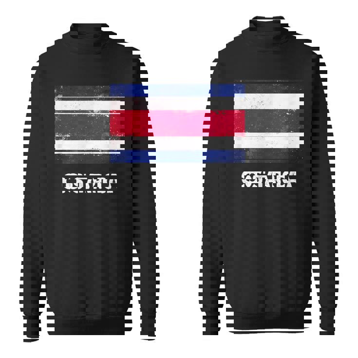 コスタリカ国旗tシャツ スウェットシャツ