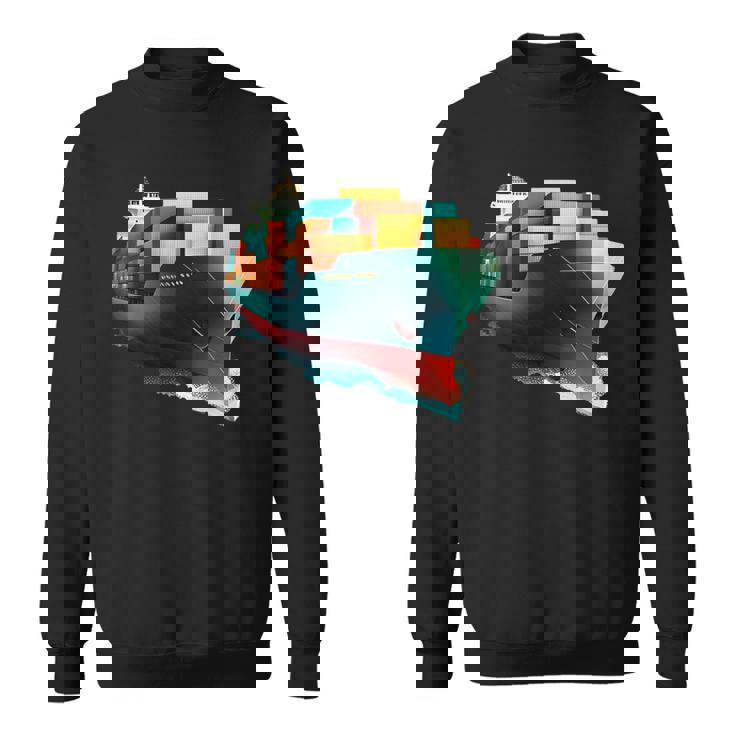 コンテナ輸送機船 スウェットシャツ